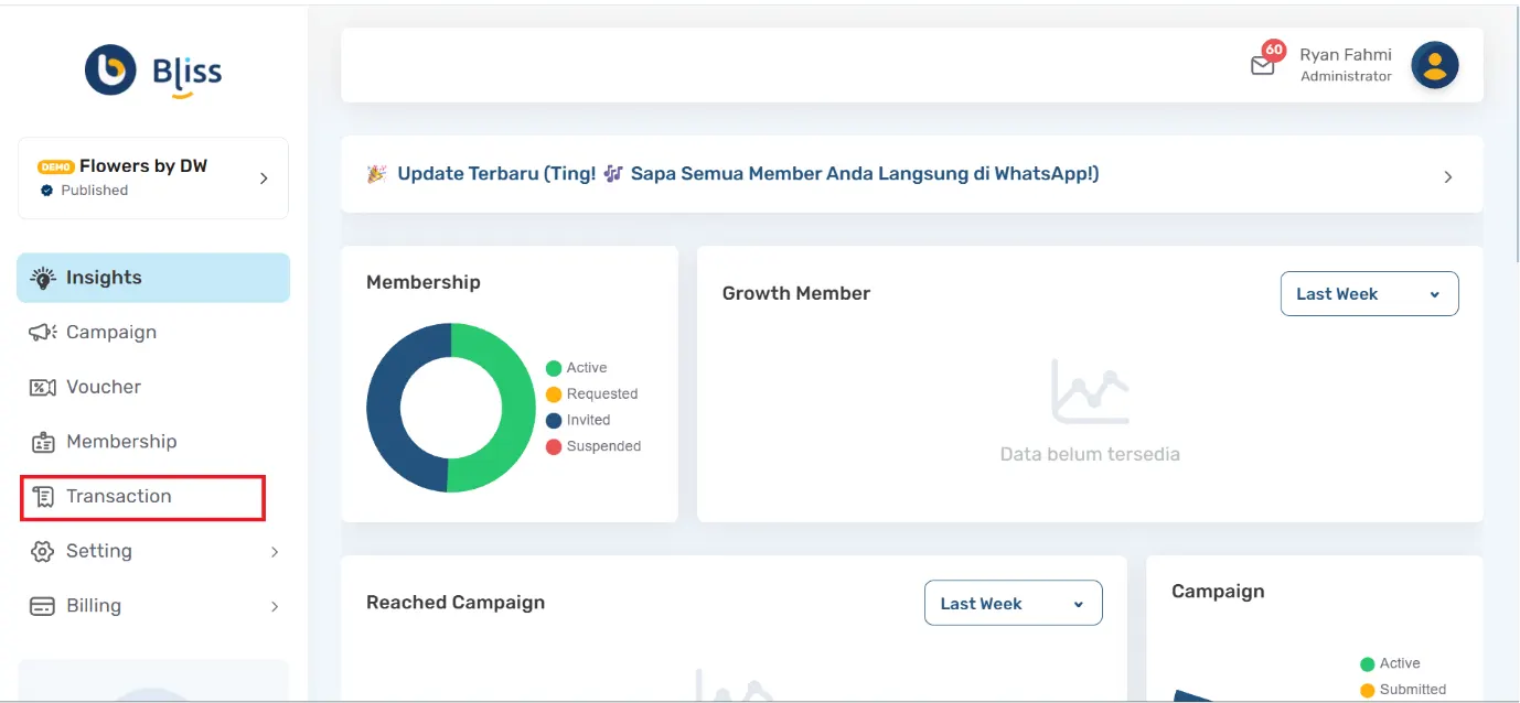 melihat riwayat transaksi